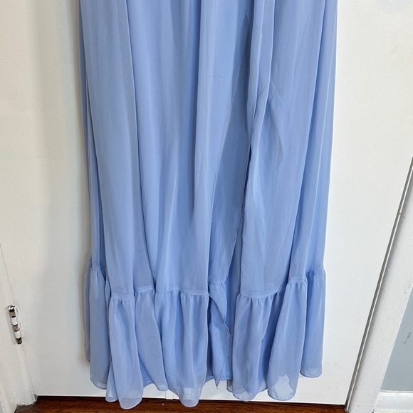 Alfred Sung Elegant Light Blue Maxi Dress NWT size 0 - Picture 6 of 9